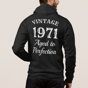  typografie Ouderdom perfectie Birthday Hoodie