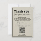  Typografie Packaging Order Hartelijk dank Bedankkaart (Voorkant)