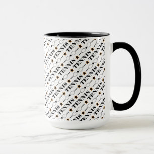 Typografie Pattern Mok