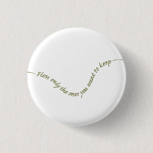 Typografie Periodontist Humoureuze tandheelkundige Ronde Button 3,2 Cm