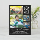 Typografie Pet Foto's Afstuderen Kaart (Staand voorkant)