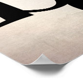 typografie poster op grijze en blauwe waterverf (Hoek)