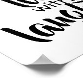 typografie poster zwart - wit (Hoek)