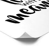 typografie poster zwart - wit (Hoek)