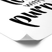 typografie poster zwart - wit (Hoek)