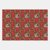  Typografie Prettige feestdagen Fotografie van bei Inpakpapier Vel (Voorkant 2)