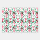  Typografie Prettige feestdagen Fotografie van bei Inpakpapier Vel (Voorkant)