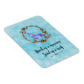 Typografie Quote met een Waterverf Wolf Boho Style Magneet (Rechterzijde)