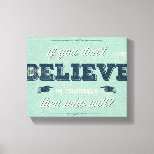 Typografie quote Poster Canvas Afdruk
