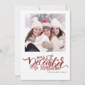 Typografie Red Kaart met Kerstmis (Voorkant)