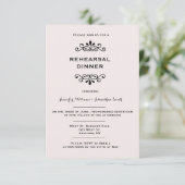  typografie repetitie dineruitnodigingen kaart (Staand voorkant)