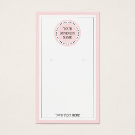 Typografie Ronde roze Logo met juwelenvertoning Visitekaartje