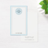 Typografie Round Blue Logo met juwelen Visitekaartje (Bureau)