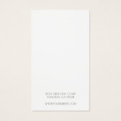 Typografie Round Blue Logo met juwelen Visitekaartje (Achterkant)