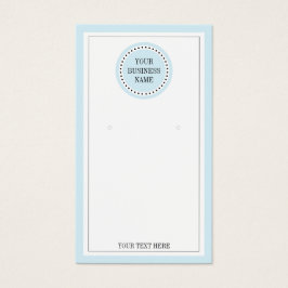 Typografie Round Blue Logo met juwelen Visitekaartje