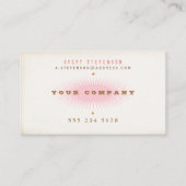 Typografie Roze SunBurst Visitekaartje (Voorkant)