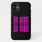 TYPOGRAFIE ROZE 'WEES AARDIG' TEXTEFFECT Case-Mate iPhone CASE (Achterkant)