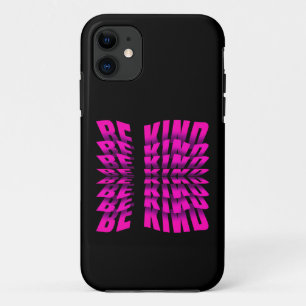 TYPOGRAFIE ROZE 'WEES AARDIG' TEXTEFFECT Case-Mate iPhone CASE