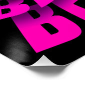 TYPOGRAFIE ROZE 'WEES AARDIG' TEXTEFFECT PERFECT POSTER (Hoek)