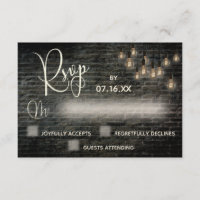 Typografie RSVP, Industrial Bricks,  Lights