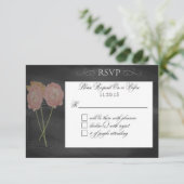 Typografie RSVP van het bruiloft-/civiel karton Kaartje (Staand voorkant)