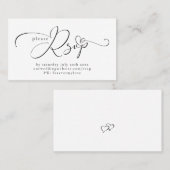  Typografie RSVP voor online respons Visitekaartje (Voorkant / Achterkant)