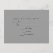 Typografie rustieke krijtbord bruiloft rsvp Uitnodiging Briefkaart (Achterkant)