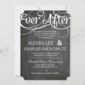 Typografie Rustisch alkbord ooit na alkbord Kaart (Voorkant)