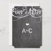 Typografie Rustisch alkbord ooit na alkbord Kaart (Achterkant)