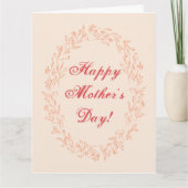 Typografie Schattige Eenvoudige Moderne Elegante M Kaart (Voorkant)