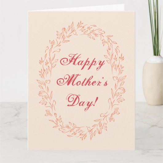 Typografie Schattige Eenvoudige Moderne Elegante M Kaart (Voorkant)