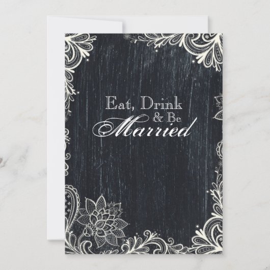  Typografie schoolbord repetitie diner Kaart (Voorkant)