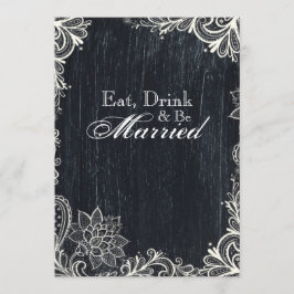 Typografie schoolbord repetitie diner Kaart