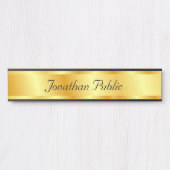 Typografie Script Gold Look Elegant Glamoureus Deurbordje (Voorkant)