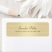 Typografie Script Modern Elegant Faux Gold Trendy Etiket (Insitu)