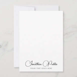 Typografie Script Naam Modern Vertical Sjabloon