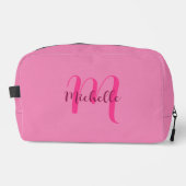 Typografie Script Naam Sjabloon Schattige Elegant  Toilettasje (Voorkant)