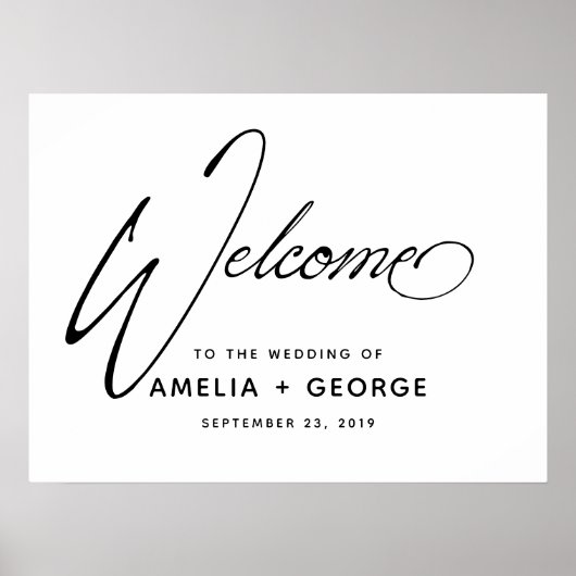 Typografie Script Natural Handwriting Poster (Voorkant)