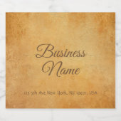 Typografie Script Oude Stijl Papier Kijk Sjabloon Bier Etiket (Enkel label)