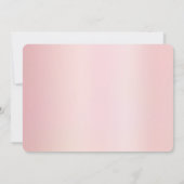 Typografie Script Save The Date Chic Roze Goud (Achterkant)