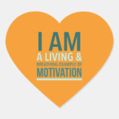 Typografie Self Motivating Sticker (Voorkant)