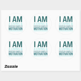 Typografie Self Motivation Sticker