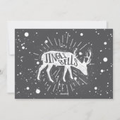 Typografie-serie Merry kerst Feestdagenkaart (Achterkant)