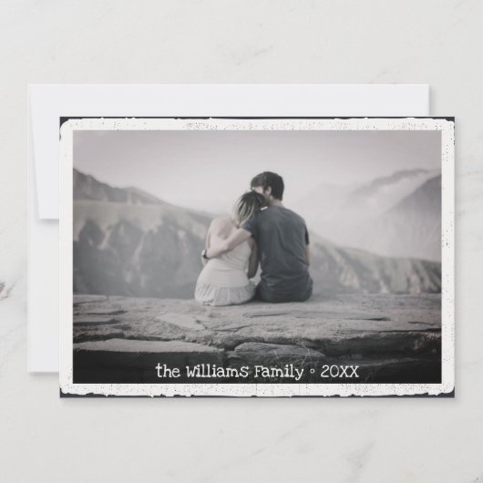 Typografie-serie Merry kerst Feestdagenkaart (Voorkant)