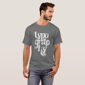 Typografie Serif T-shirt (Voorkant volledig)