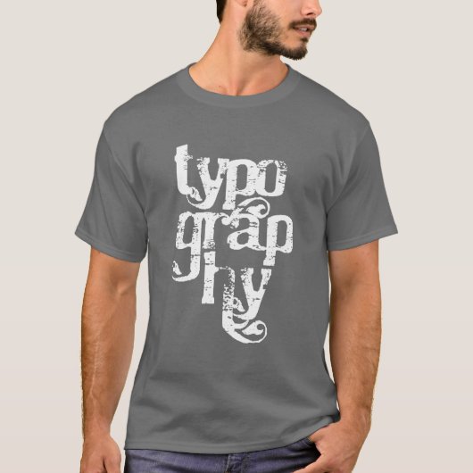 Typografie Serif T-shirt (Voorkant)