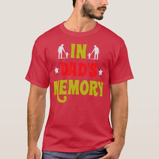 Typografie shirt ontwerp In Dad's Memory meisje (Voorkant)