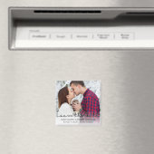 Typografie Sparen de DatumWedding Magnet (Insitu (Vaatwasser))