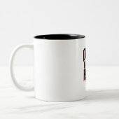 Typografie-Spruch Tweekleurige Koffiemok (Links)