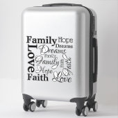Typografie Sticker (Koffer)